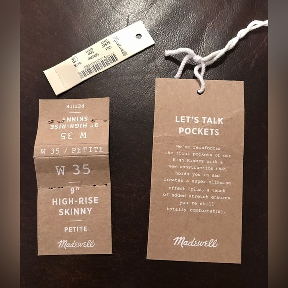 Madewell Black Skinny High-Rise Distressed Button-Fly Jeans Plus Size 35P - Picture 13 of 14